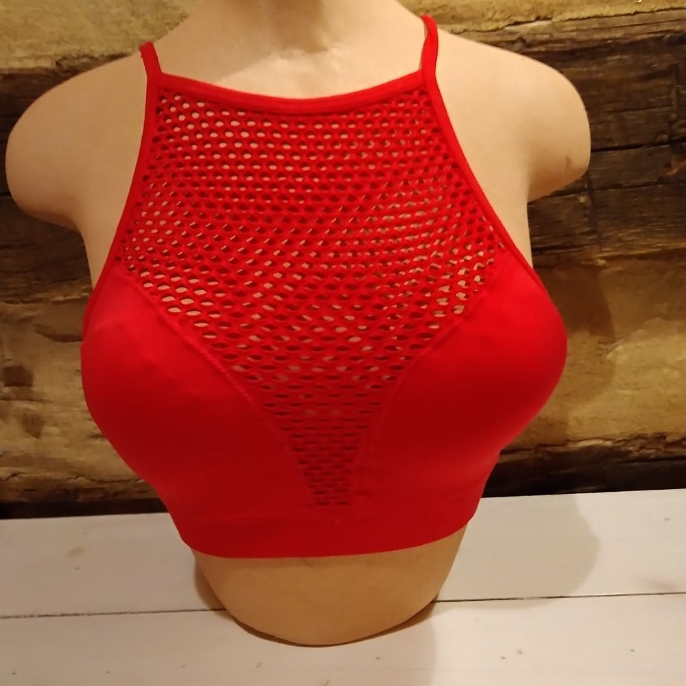 Fuschia Racerback Sports Bra by 90 Degree By Reflex Size Small